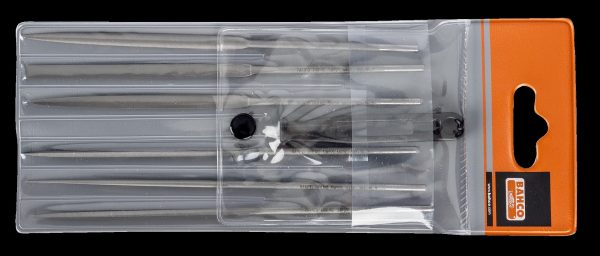 Bahco Needle file set, 6 pce in wallet, 6", 16cm, smooth cut, no handle - Image 2