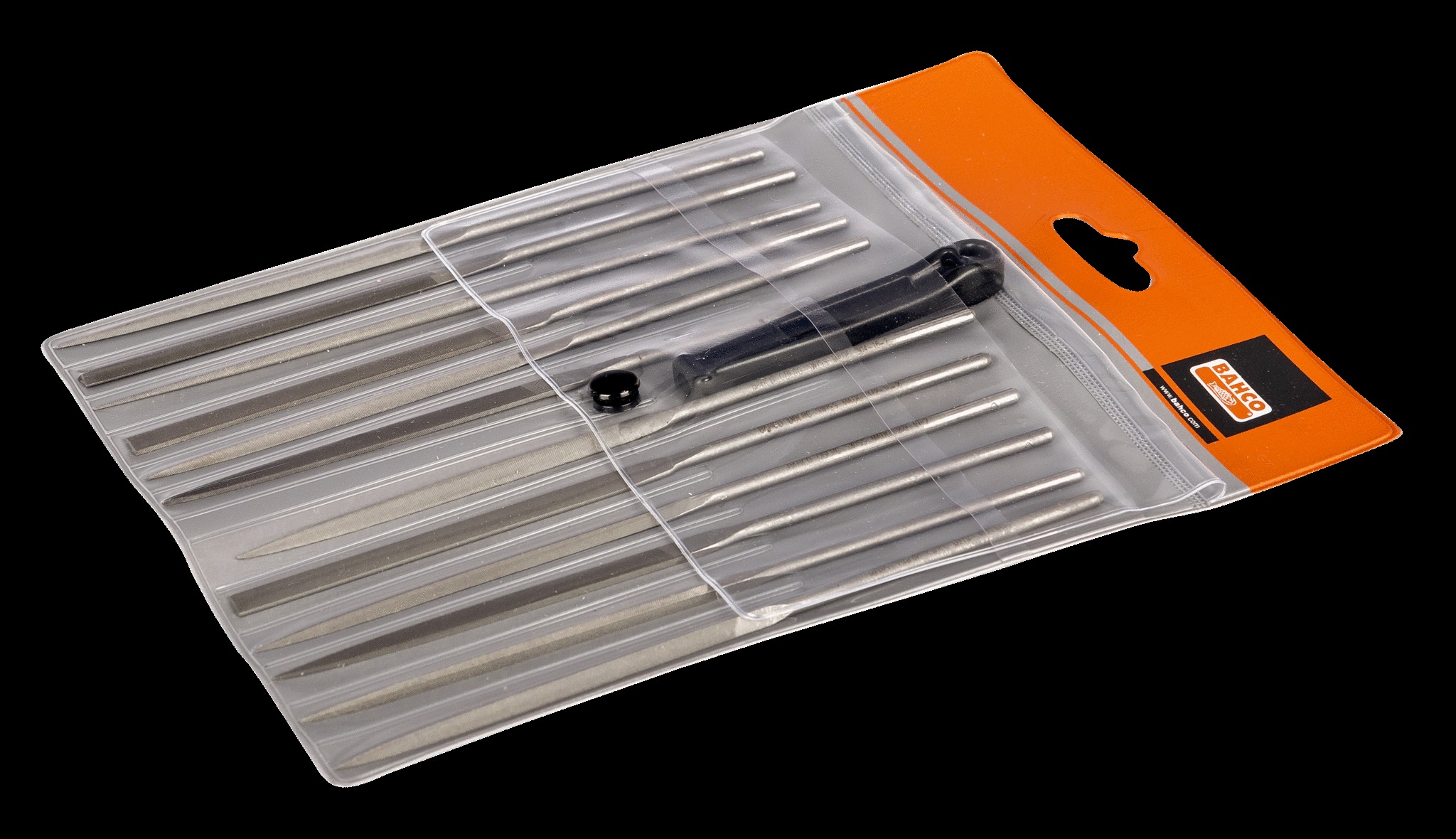 Bahco Needle file set, 12 pce in wallet, 6", 16cm, smooth cut, no handle