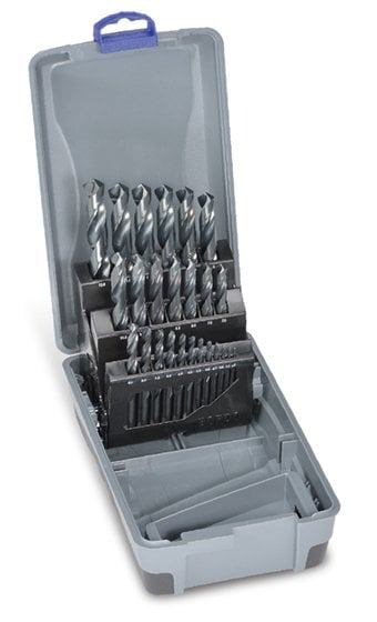 Bordo 25 Piece Black HSS Jobber Set in ABS Plastic Case