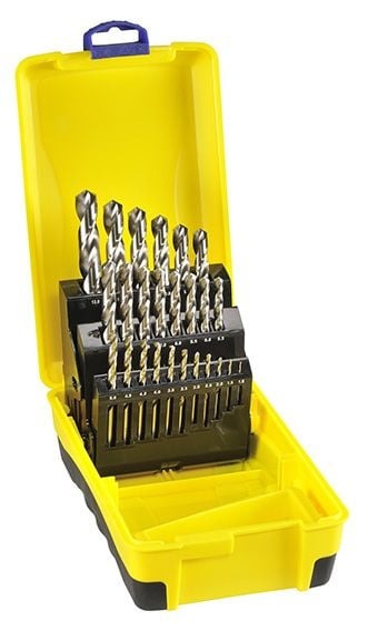Bordo 25 Piece Bright HSS Jobber Set in ABS Plastic Case
