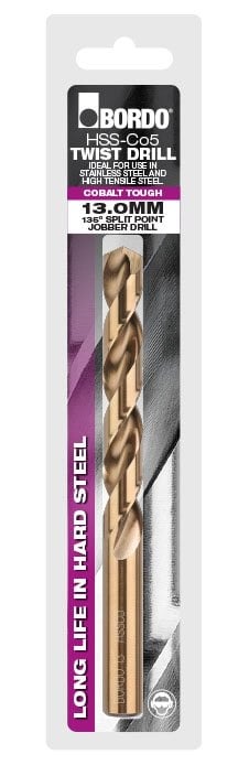 Bordo 7mm HSS Cobalt Jobber Drill - Clam