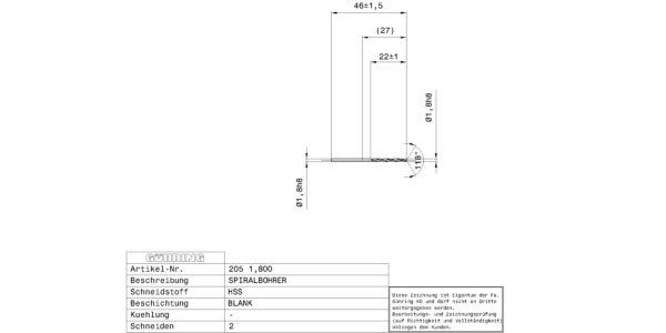 Guhring Jobber drill HSS - Image 2