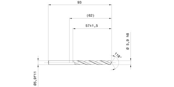 Guhring Jobber drill HSS 7/32 - Image 2