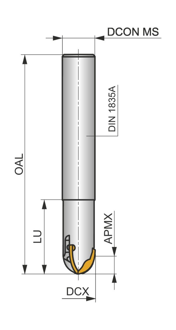 PRAMET 20K3R060A25-CXP20 Milling Cutters-Side lok - Image 2