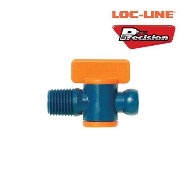 LOC-LINE 1/4 INCH SYSTEM MALE NPT VALVE (Pack of 2)