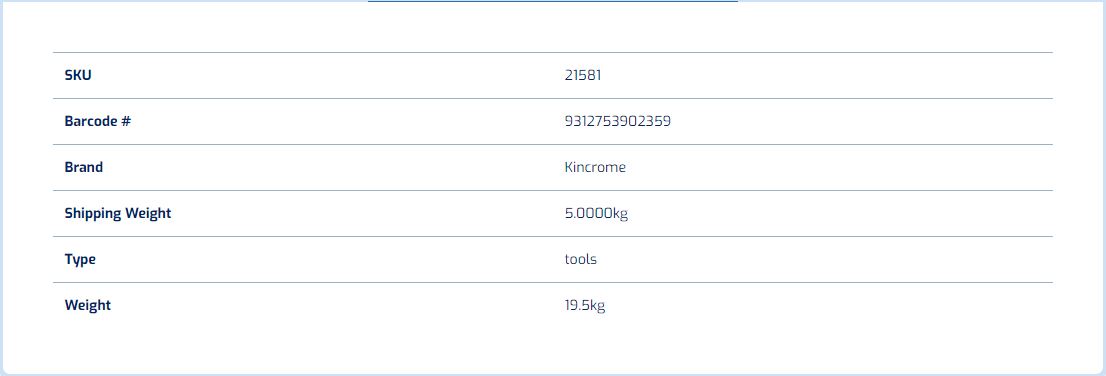 KINCROME 21581 TOOLS ONLY FOR 21081 - Image 2