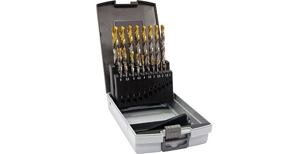 Guhring Set of jobber drills TiN Tip Coated (1.0 - 13mm -25pcs)