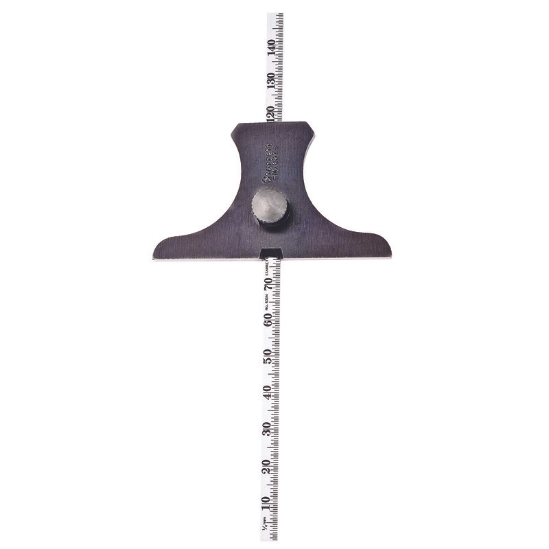 Starrett - Steel Rule Depth Gage 0-150mm Range Mm/1/2mm