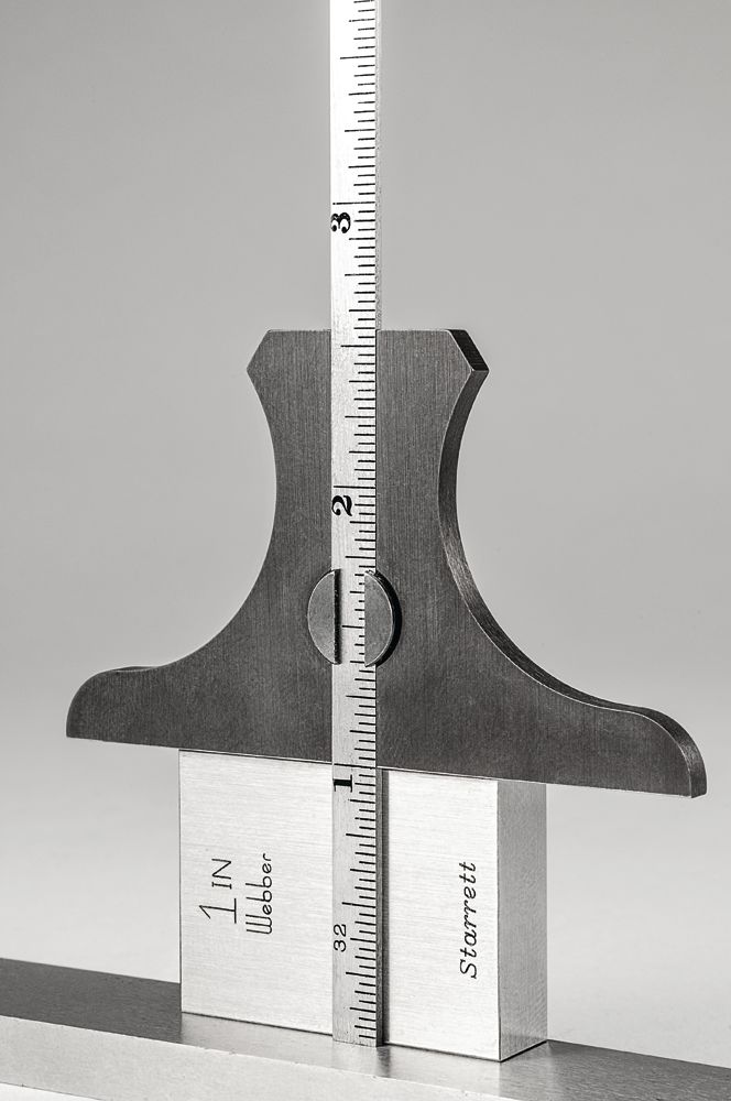 Starrett - Steel Rule Depth Gage 0-6in Range 32nds/64ths - Image 2