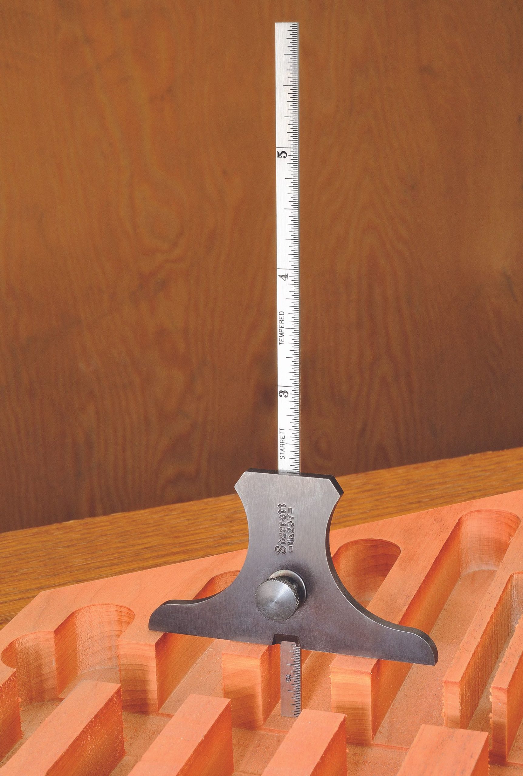 Starrett - Steel Rule Depth Gage 0-6in Range 32nds/64ths - Image 6