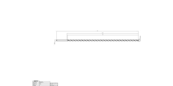 Guhring Extra length twist drills HSS 750mm OAL - Image 2