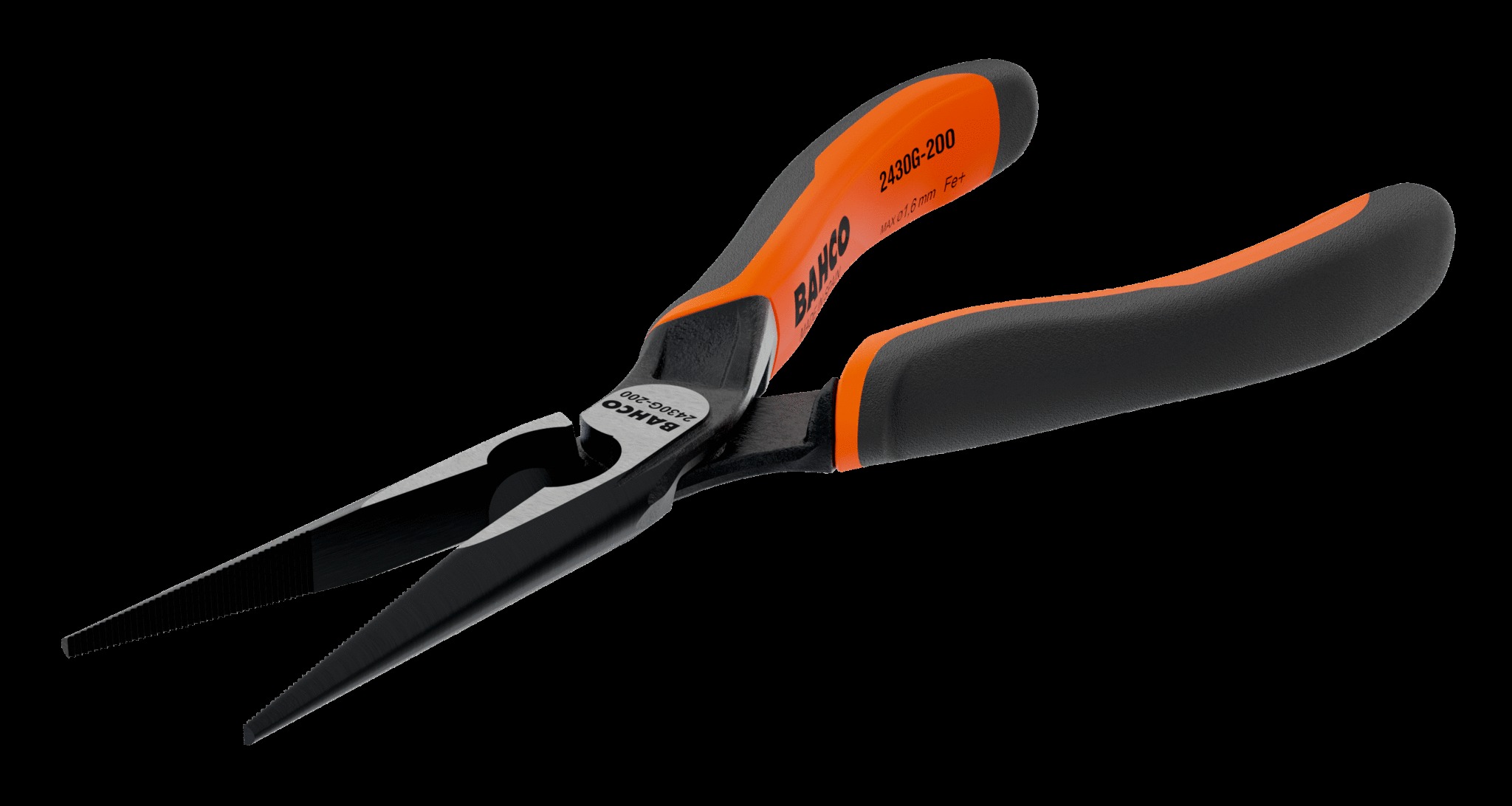 Bahco Pliers, snipe nose radio, straight tips, 160mm - Image 3
