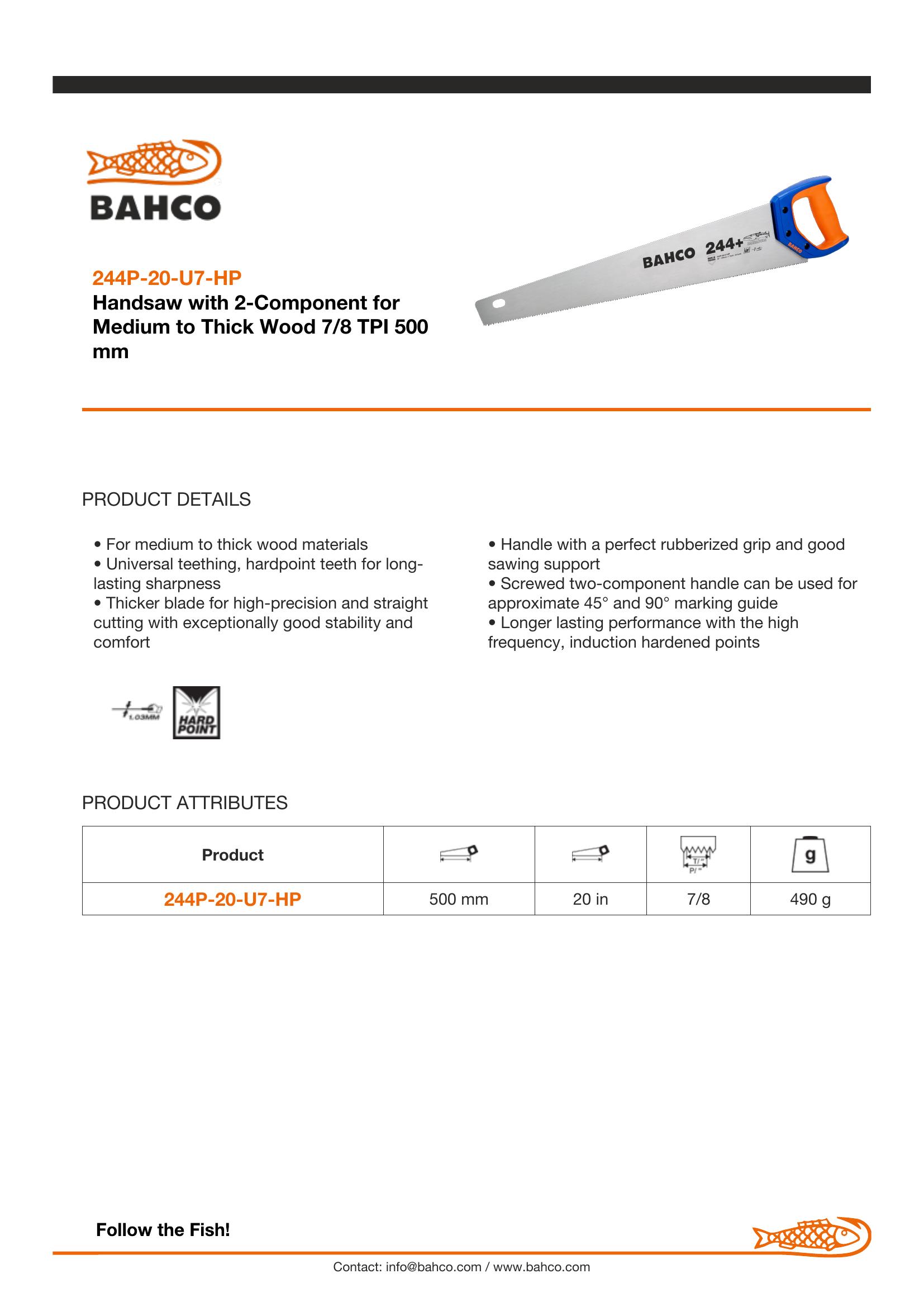 Bahco General purpose saw - Barracuda - Image 6