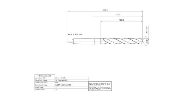 Guhring Twist drills - Taper shank HSS - Image 2