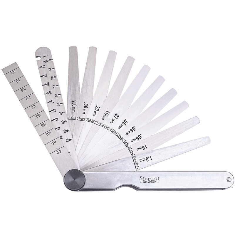 Starrett - Engineers Taper Wire/Thickness Gage mm Reading