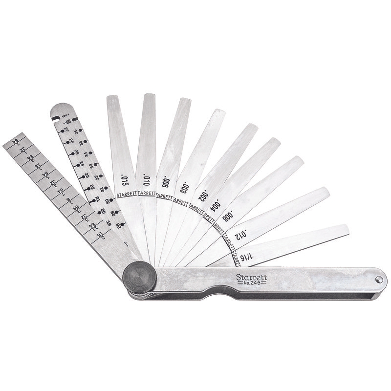 Starrett - Engineers Taper Wire/Thickness Gage Inch Reading