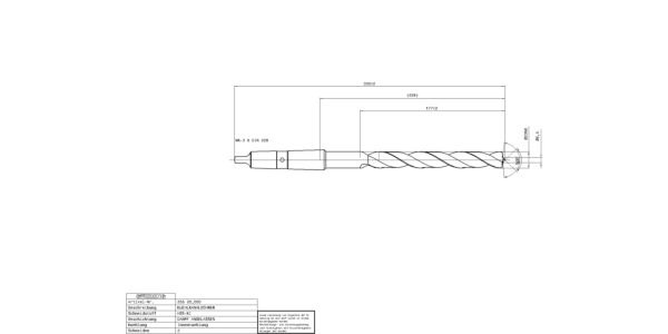 Guhring HSS Taper Shank Thru Coolant Beam Drill Point - Image 2