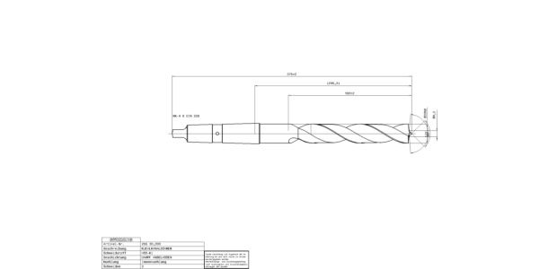 Guhring HSS Taper Shank Thru Coolant Beam Drill Point - Image 2