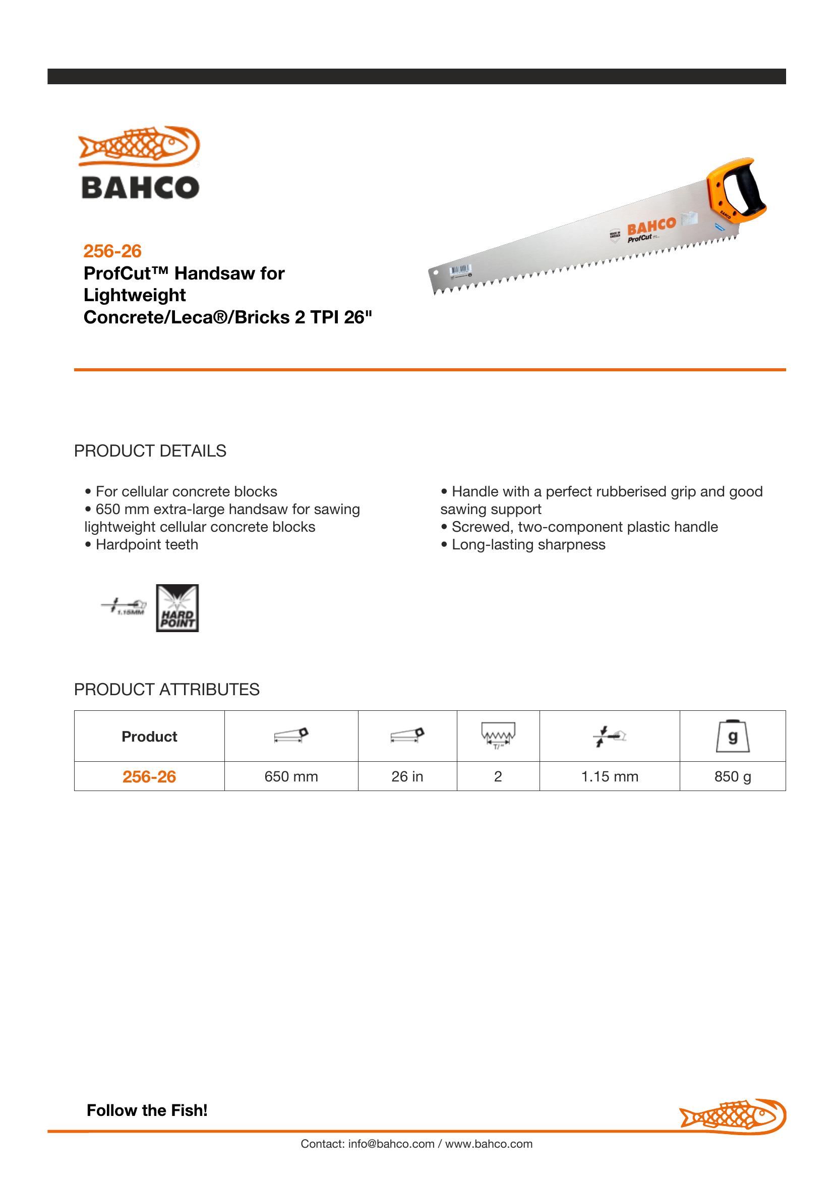 Bahco Concrete saw, lightweight - Image 6