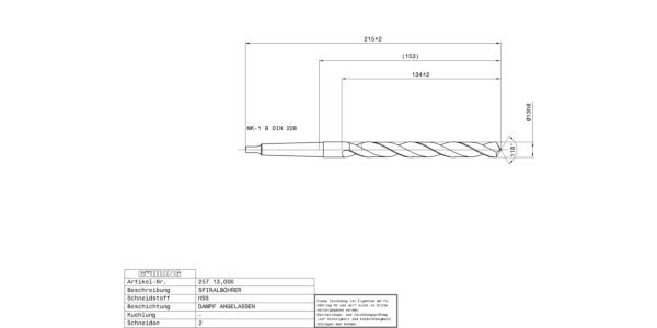 Guhring Long series twist drills - Taper shank HSS - Image 2