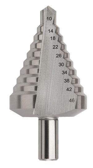 Bordo 10-46 x 4mm Straight Flute HSS Step Drill