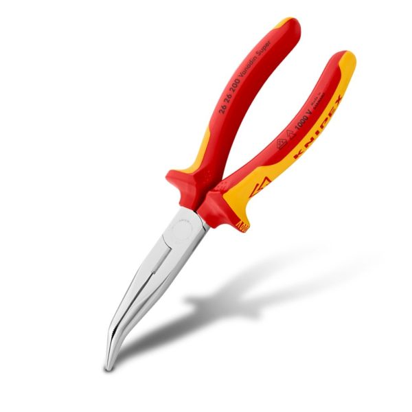 KNIPEX 1000V SNIPE NOSE BENT 200MM