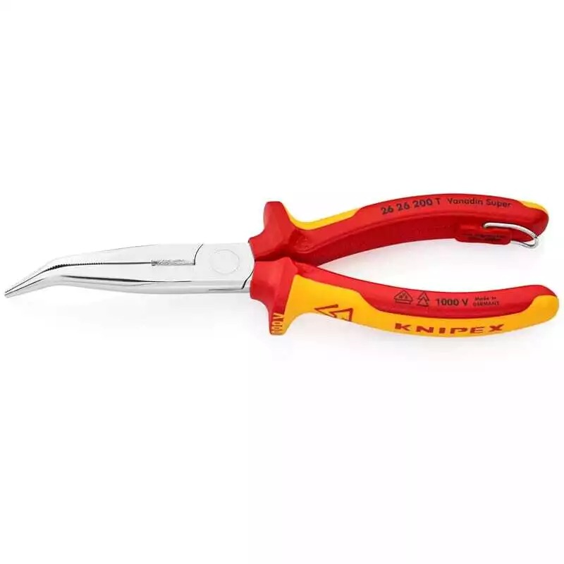 KNIPEX TETHERED LONG NOSE PL 1000V 200MM