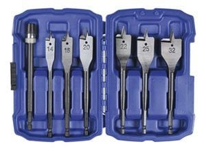 Bordo - 12-32mm 7Pce Spade Bit Set