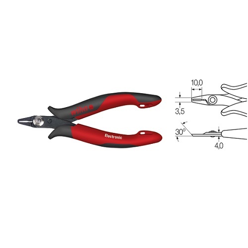 WIHA PLIERS MICRO OBLIQUE CUTTING NIPPERS 118mm