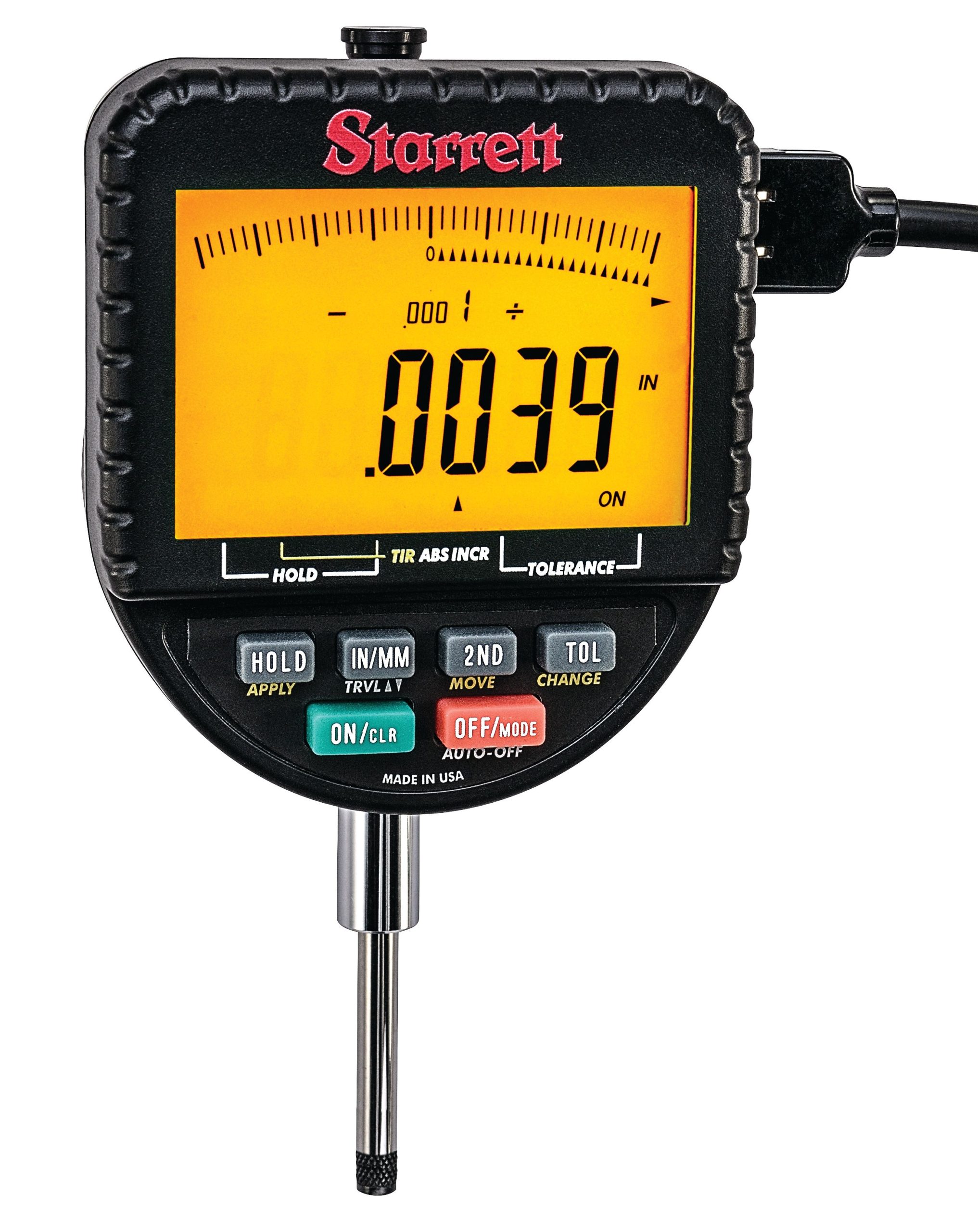 Starrett Backlight Electronic Indicator 1'' Range & 0.0001'' Resolution 2700-800 Backlight Electronic Indicator - Image 3
