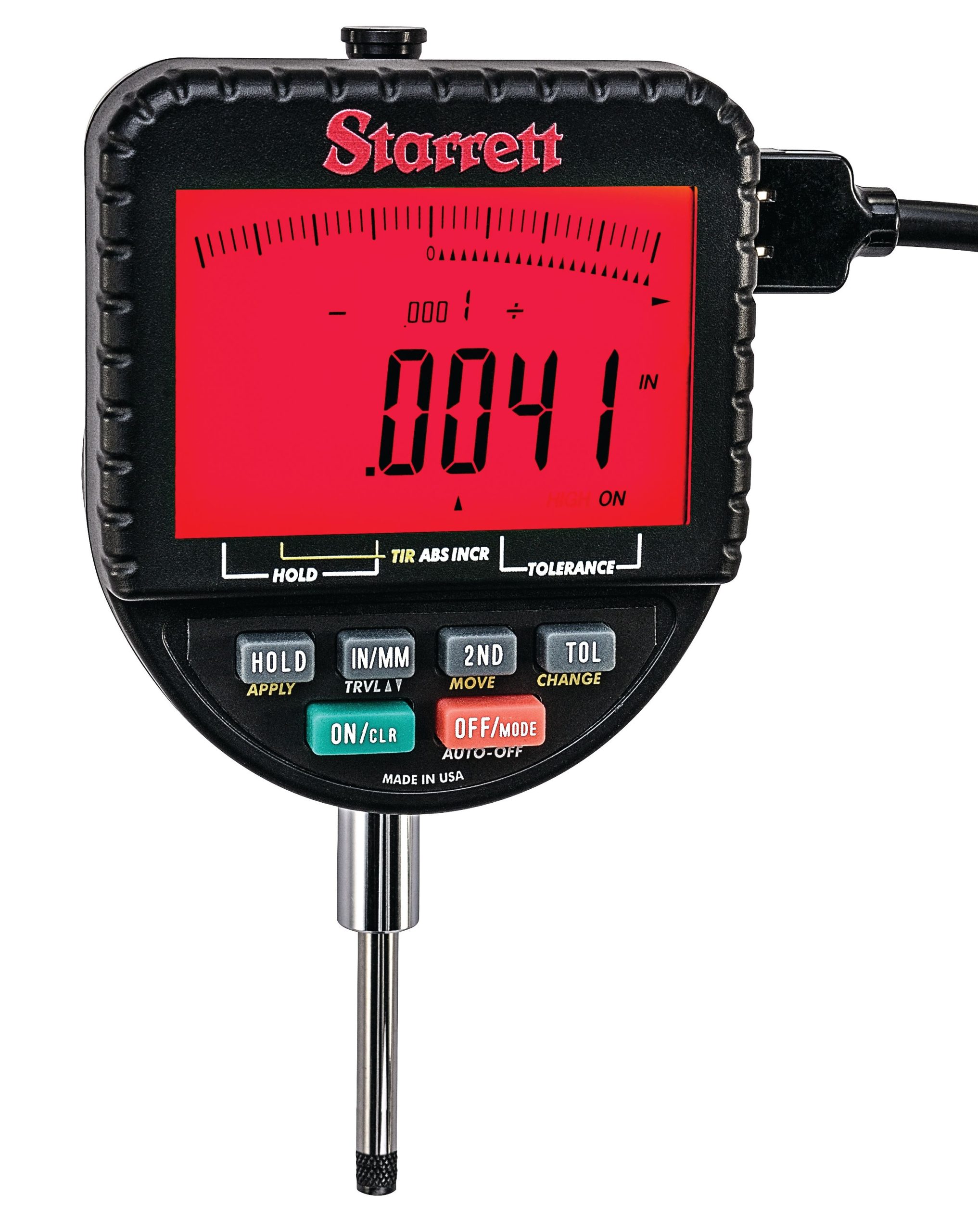 Starrett Backlight Electronic Indicator 1'' Range & 0.0001'' Resolution 2700-800 Backlight Electronic Indicator - Image 4
