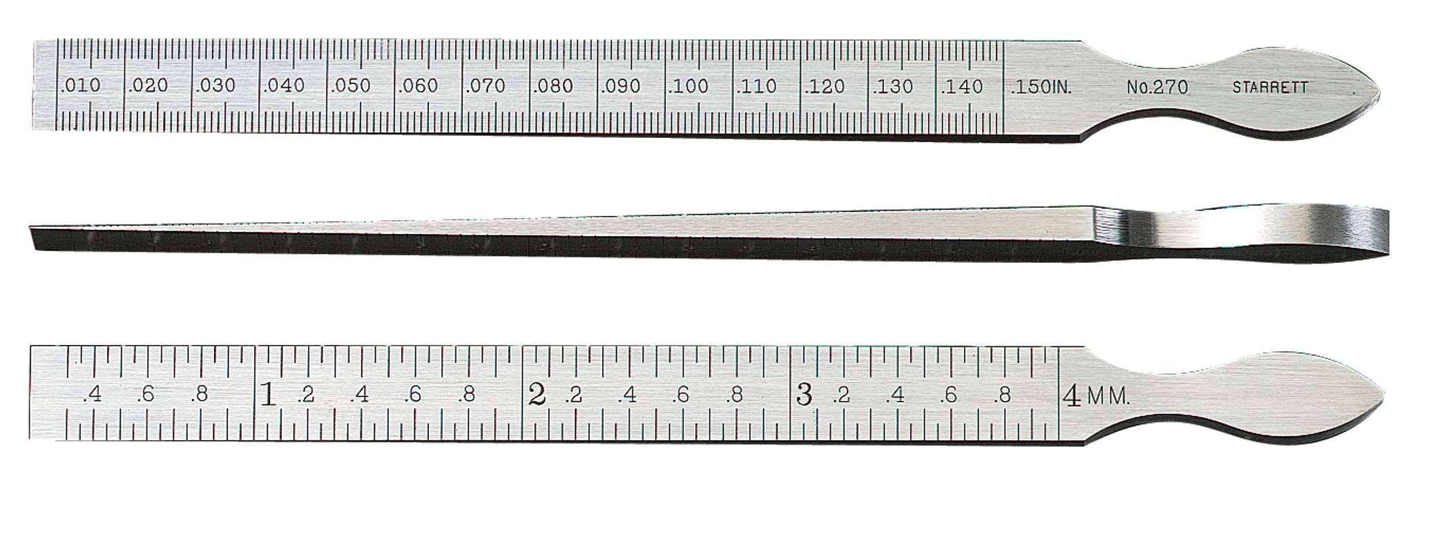 Starrett - Taper Gage .010-.150in .001in Grad (0.3-4mm 0.05mm Grad)