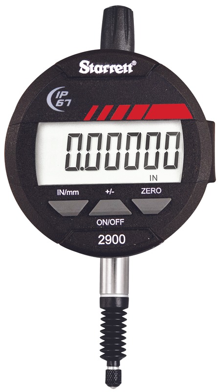 Starrett Elec. Dig. Indicator W/output .00005in (0.001mm) 12.5mm Range 1100ZZ-36 Master Wood Case