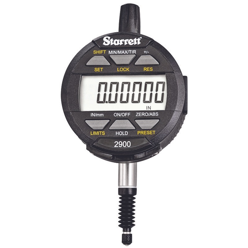Starrett Elec. Dig IP67 Indicator .00005in - .001mm Res XA17-38 Locking Hole Saw Arbor W/ Carbide Tipped Pilot Drill
