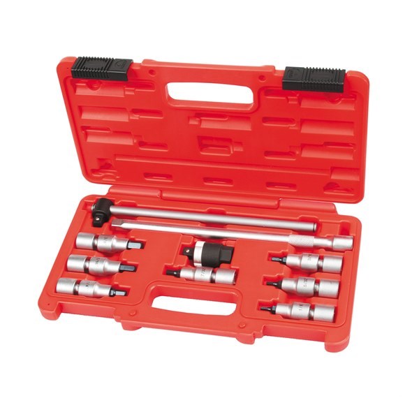 TOLEDO BIT SOCKET SET SAE 10PC