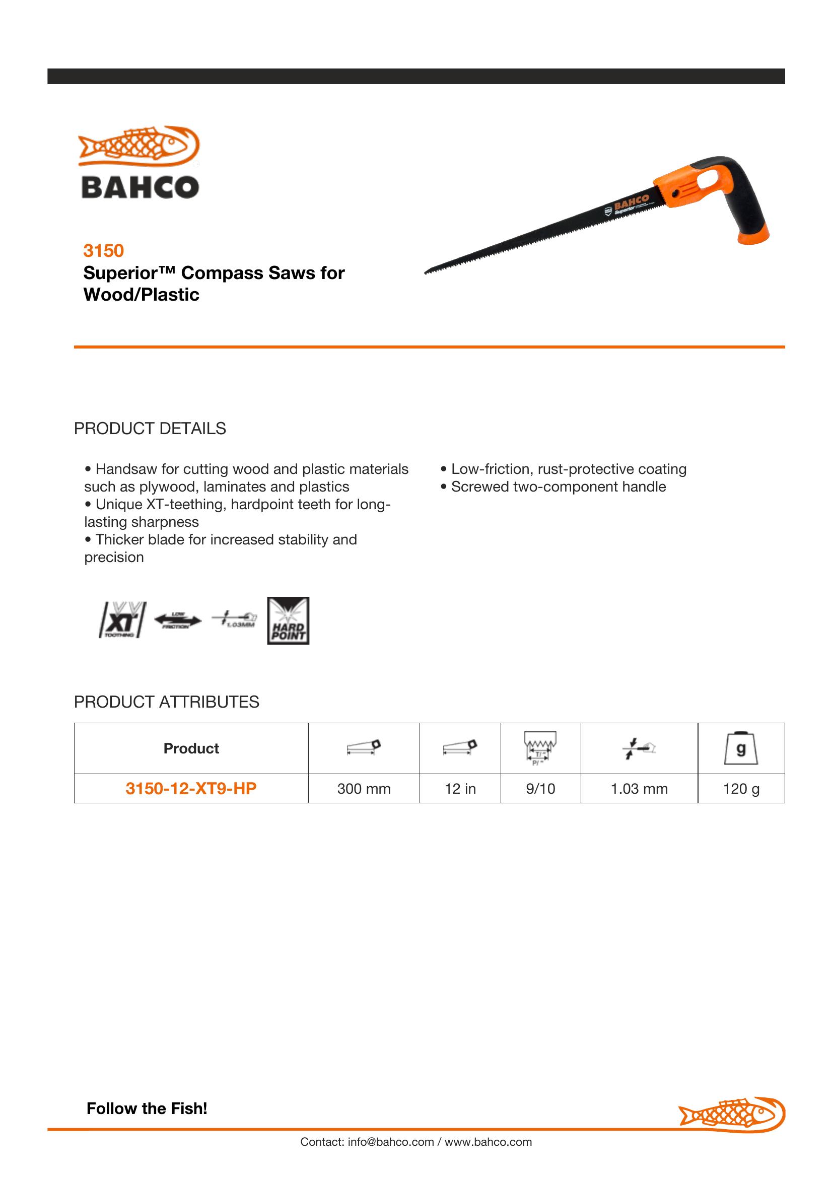 Bahco Compass saw - Low friction - Image 5