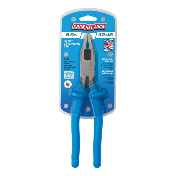 PLIER LINESMAN INSULATED 216MM (8.5") CHANNELLOCK
