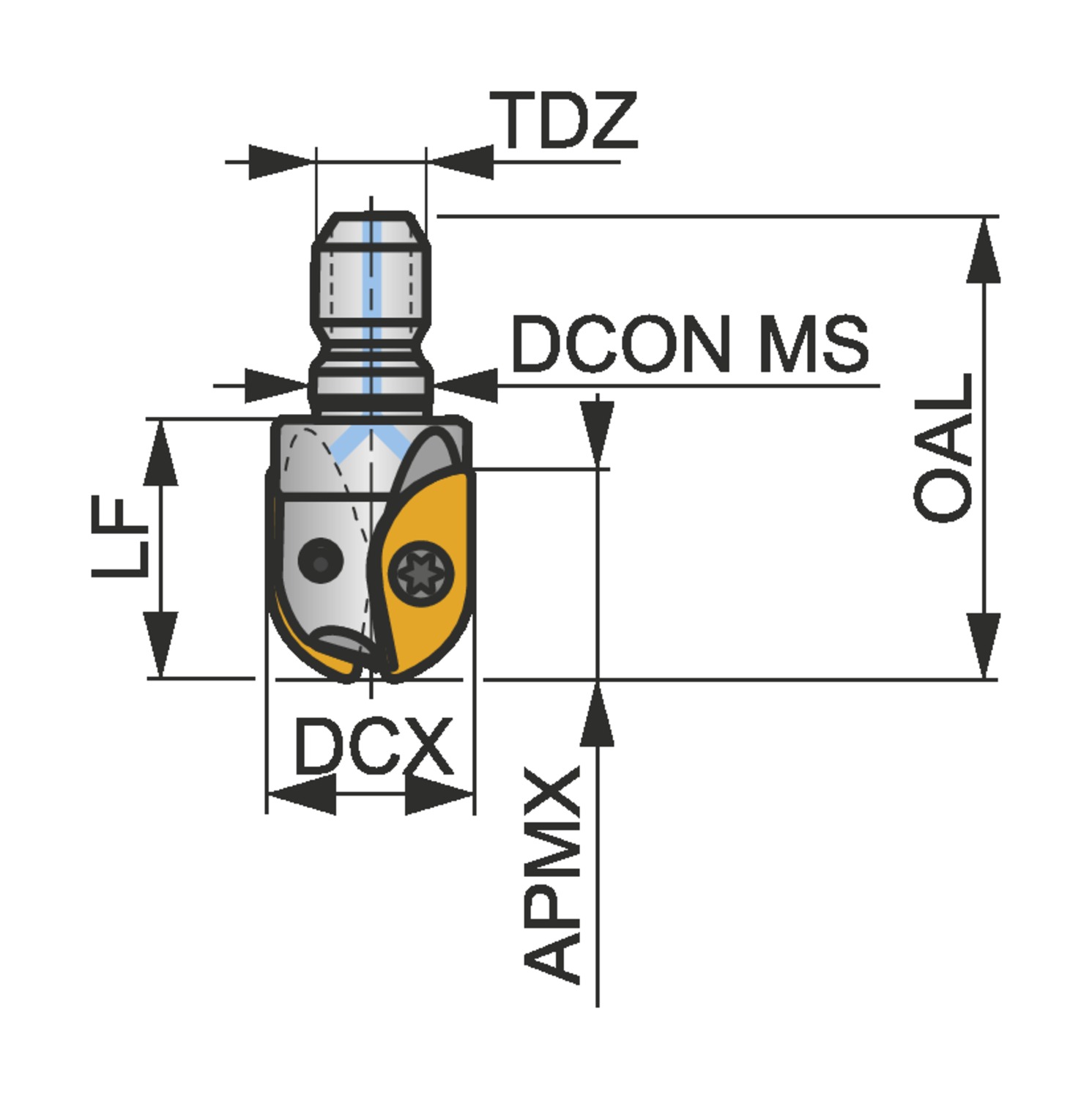 PRAMET 32L2R045M16-SZP32-C Milling cutters for D&M - Image 2