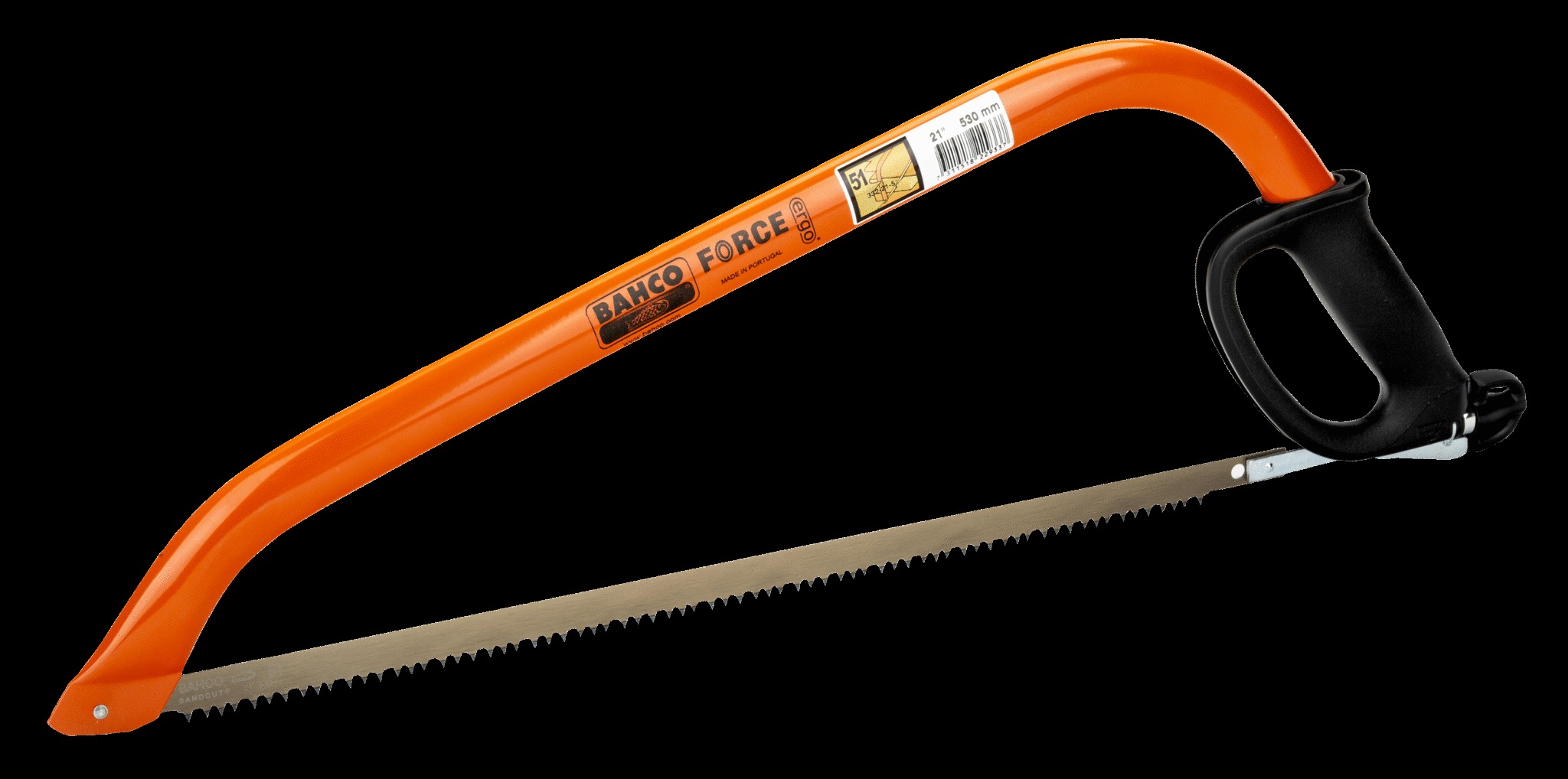 Bahco Bowsaw frame, 21", ergo, fitted with knuckle guard & blade protector