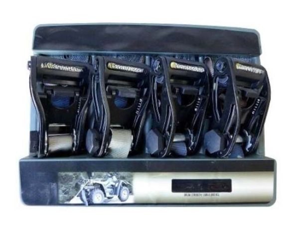 SmartStraps RATCHET TIE DOWN CAMO 4 METRE 340 KG LASHING CAP 4 PK