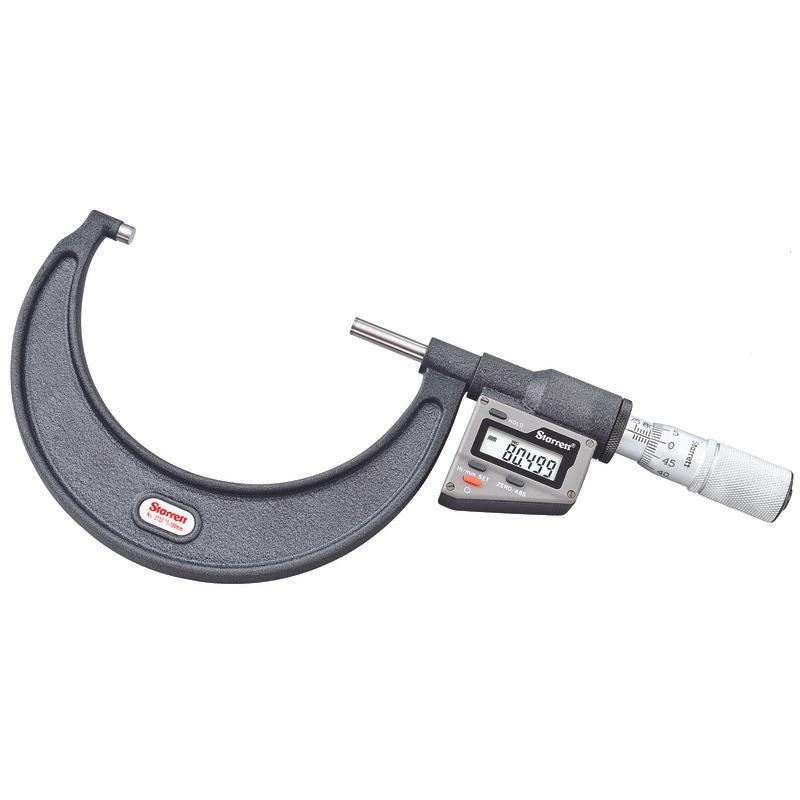 Starrett ELECTRONIC MICROMETER- W/O OUTPUT 75-100mm 3732MEXFL-100 Inch/Metric Electronic Micrometer without Output