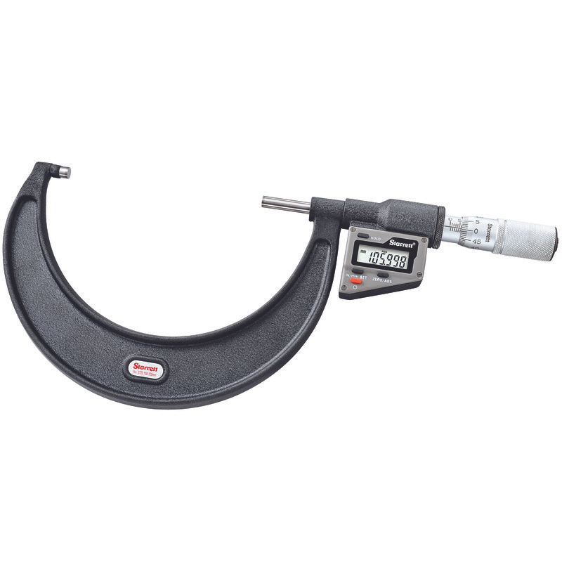 Starrett ELECTRONIC MICROMETER- W/O OUTPUT 100-125mm 3732MEXFL-125 Inch/Metric Electronic Micrometer without Output