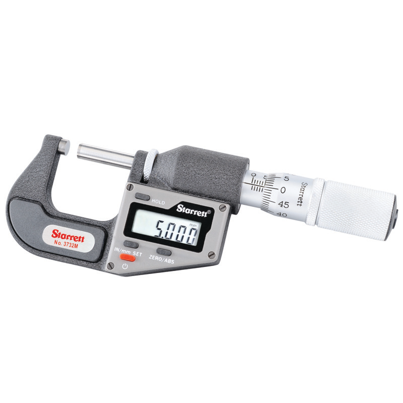 Starrett - Elec. Dig. Mic 0-25mm 0.001mm Res