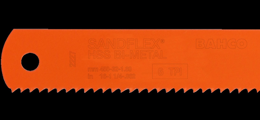 Bahco Power hacksaw blade - Sandflex flexible bi-metal HSS - Image 3