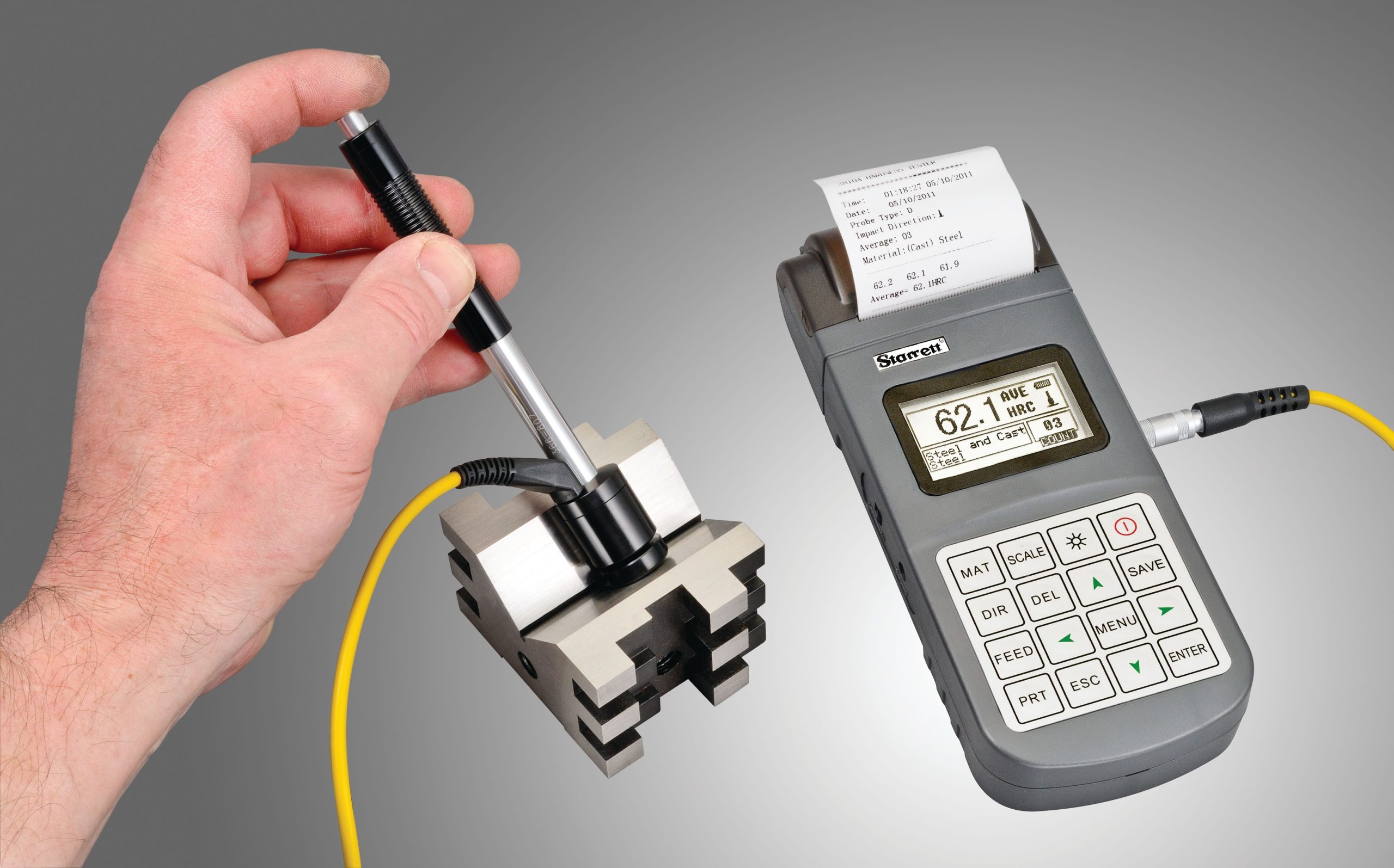 Starrett PORTABLE HARDNESS TESTER W/ PRINTER 3810A Digital Portable Hardness Tester - Image 3