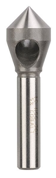 Bordo 15mm 90 Degree HSS Co5 Bright Cross Hole Countersink
