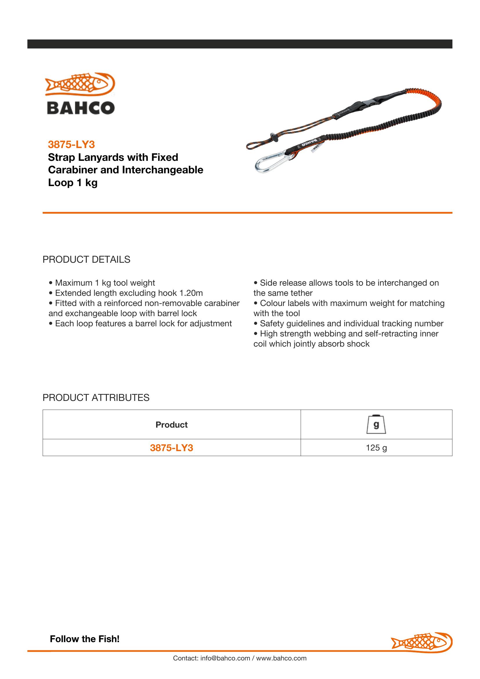 Bahco Exchangeable Loop Tool Lanyard - Image 6