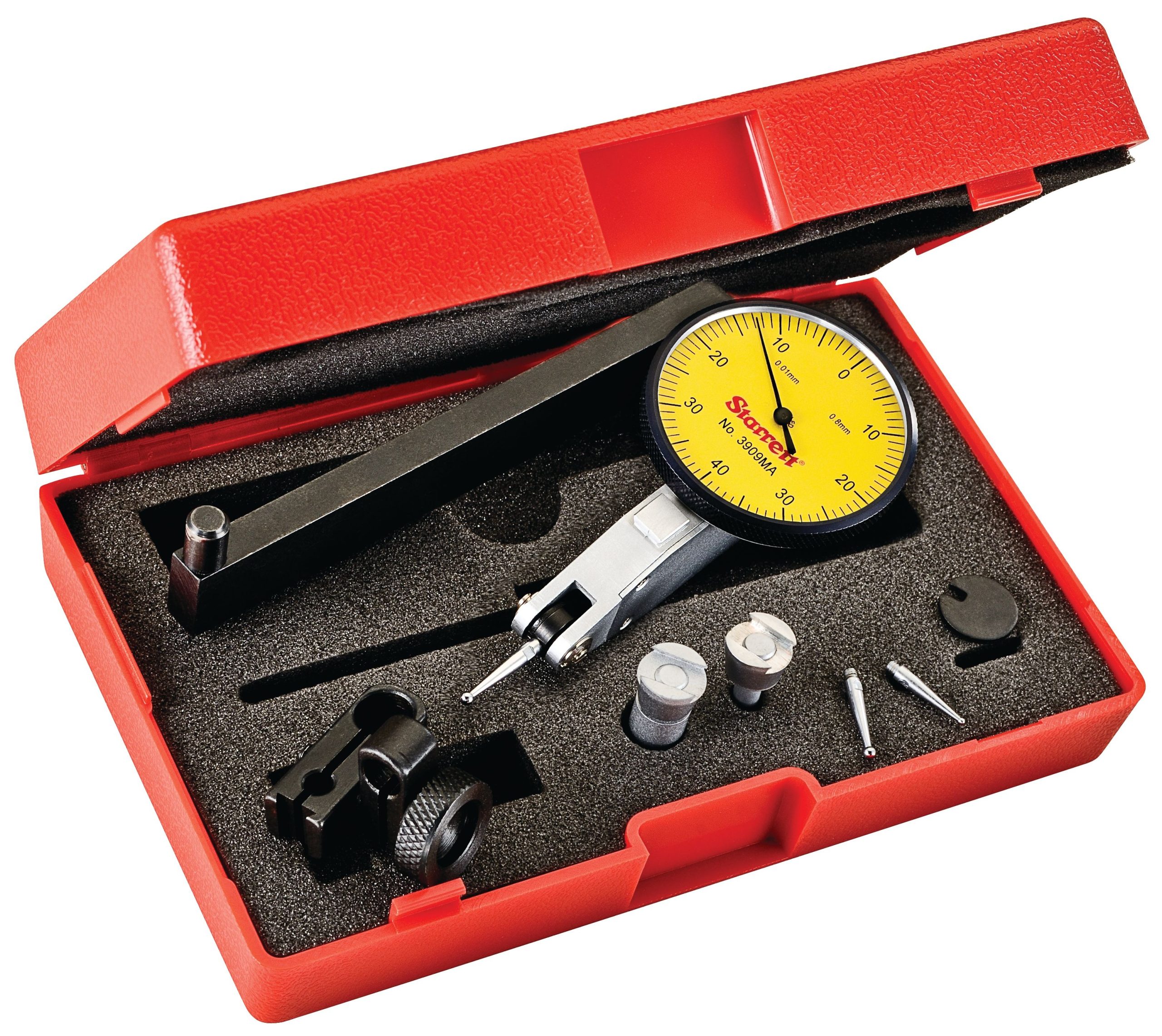 Starrett TEST INDICATOR- DIAL 40MM DIA. 3909MAC Dial Test Indicator with Dovetail Mount - Image 2