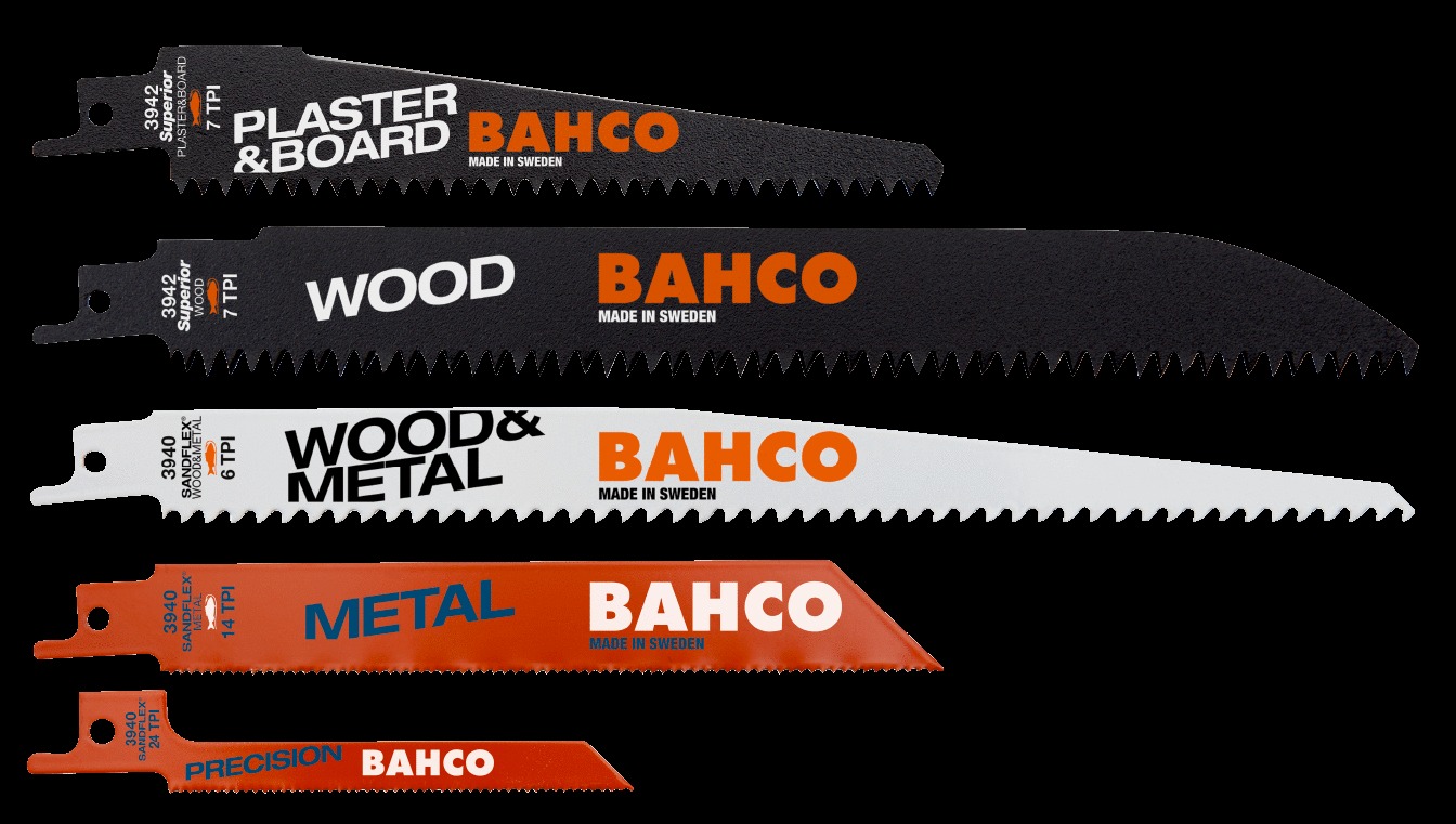 Bahco Sabre Sawblade Set for Plaster Wood and Metal - 10 Pcs