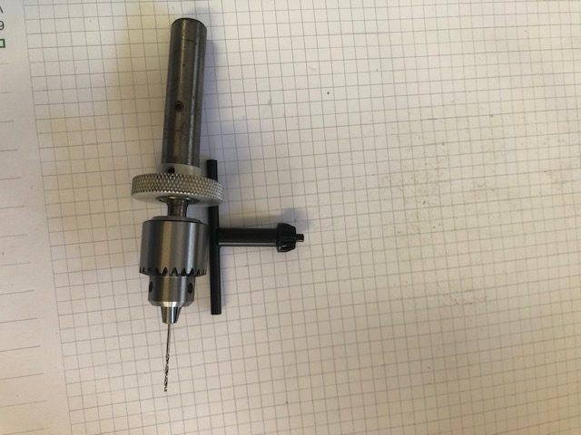 0 - 3mm KEY CHUCK Complete with SRING ARBOR Ideal pin chuck , can hand feed & "feel" & load the 1mm drill to feel the job. - Image 7